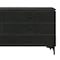 Armen Living Legend Black Glaze Ash Veneer 6 Drawer Dresser with Metal Legs LCLEDRBL - alternate 3